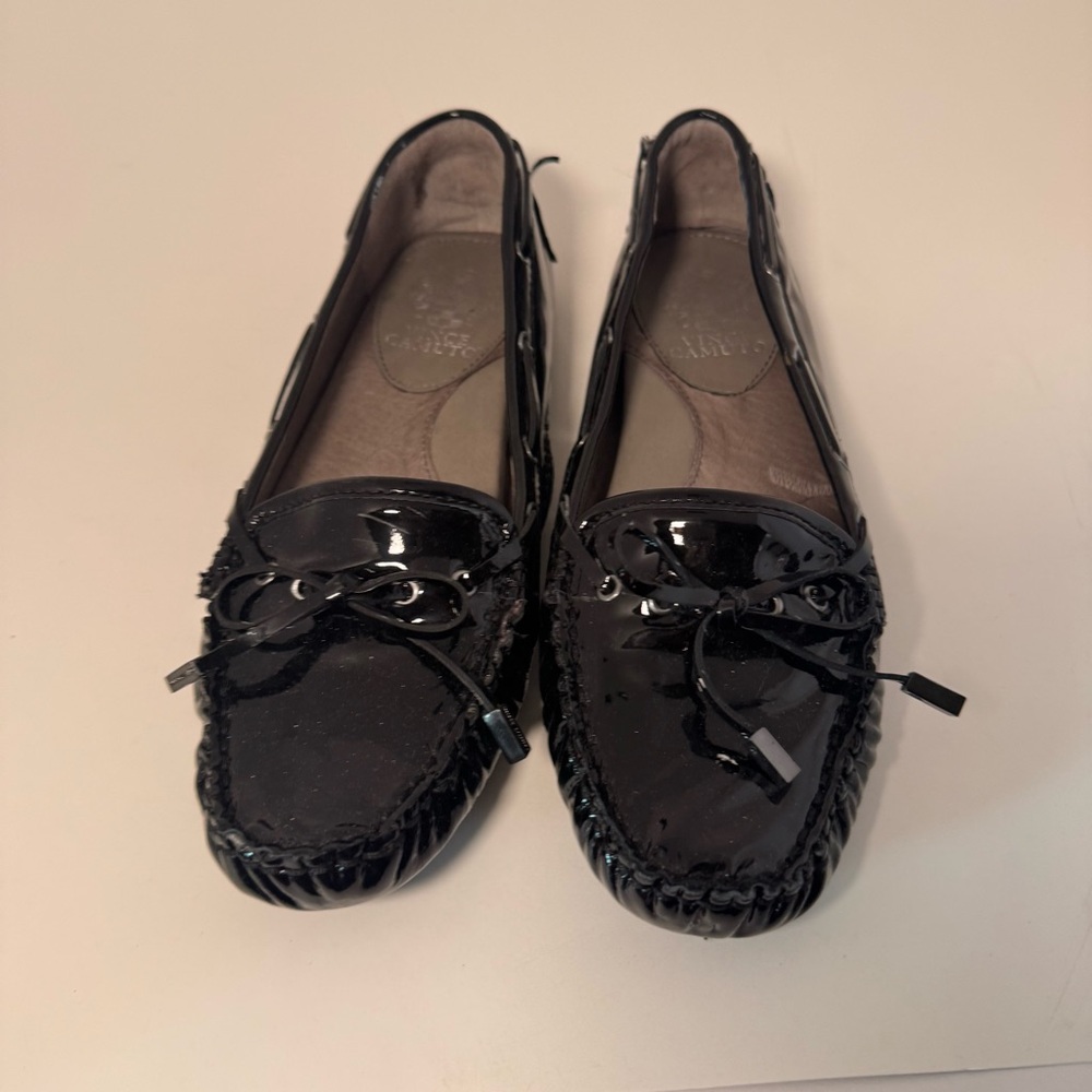 Women's Black Patent Leather Loafers